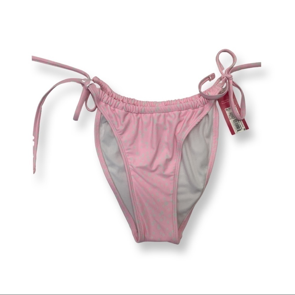 Xhilaration Size XL Polka Dot Pink Bikini Bottom. New With Tags